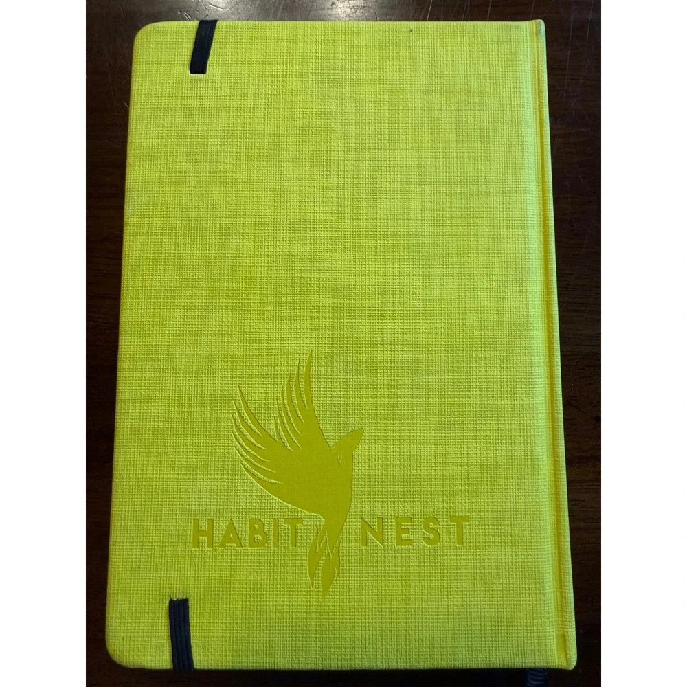 Habit Nest The Gratitude Sidekick Journal Yellow Hardcover Mindfulness Book New